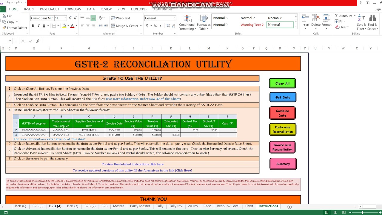 GSTR 2A Reconciliation With Excel in 5 Minutes - YouTube