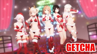 【MMD艦これ】サンタビキニ白露型で「GETCHA!」