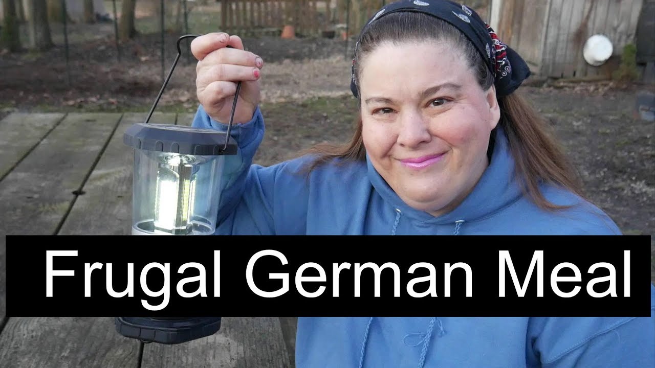 a frugal German meal it's cheap meal on Monday