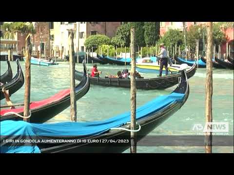 I GIRI IN GONDOLA AUMENTERANNO DI 10 EURO | 27/04/2023