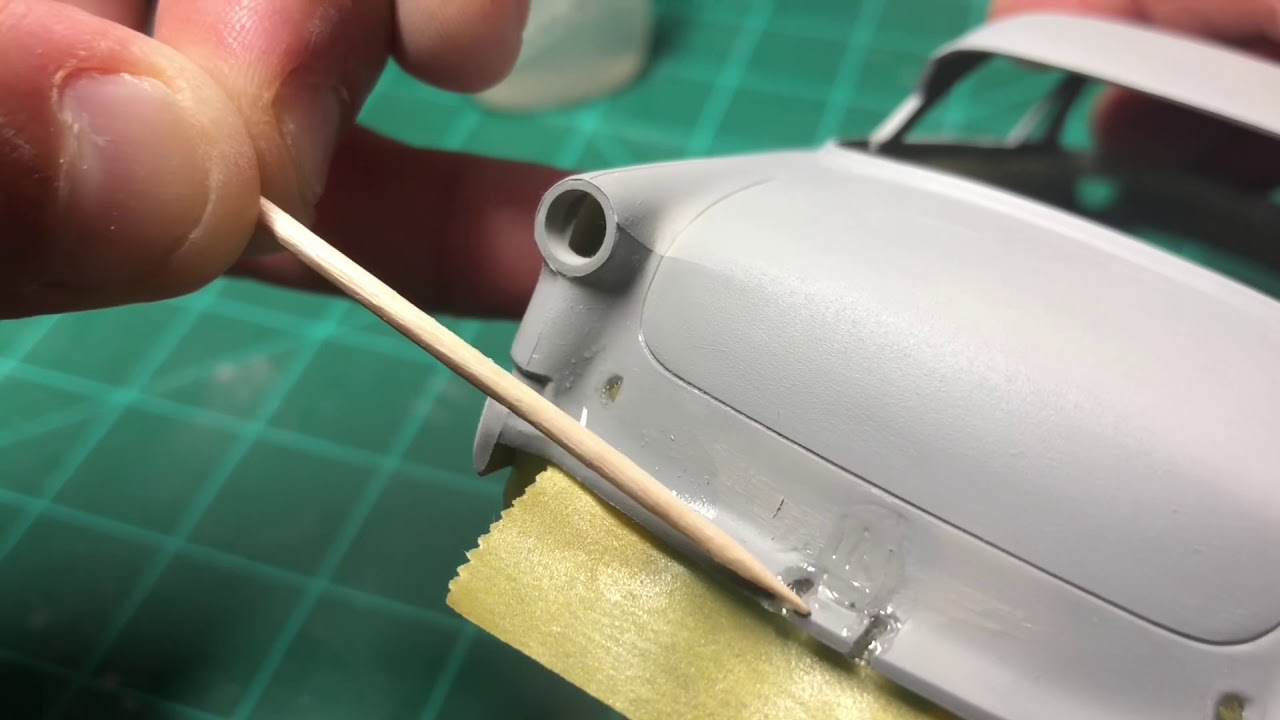 53 Ford Victoria Model Car Part 7 Glue molding YouTube