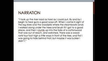 Patterns of Development in Writing | Narration