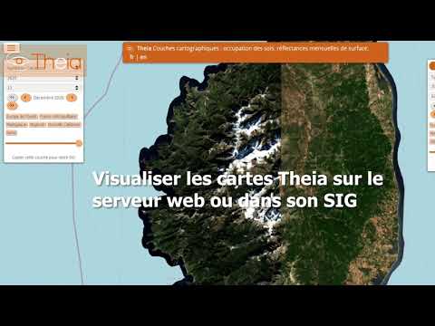 Visualiser les cartes Theia sur le serveur Web ou dans son SIG