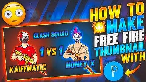 HOW TO MAKE FREE FIRE THUMBNAIL IN PIXELAB ⚡    Thumbnail Tutorial For Free Fire
