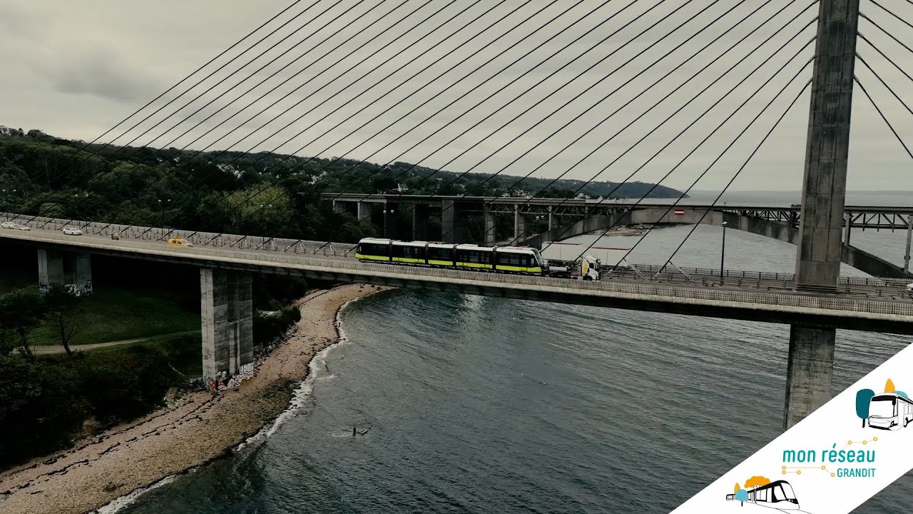 Livraison de la 1ère rame de tramway de la ligne B à Brest