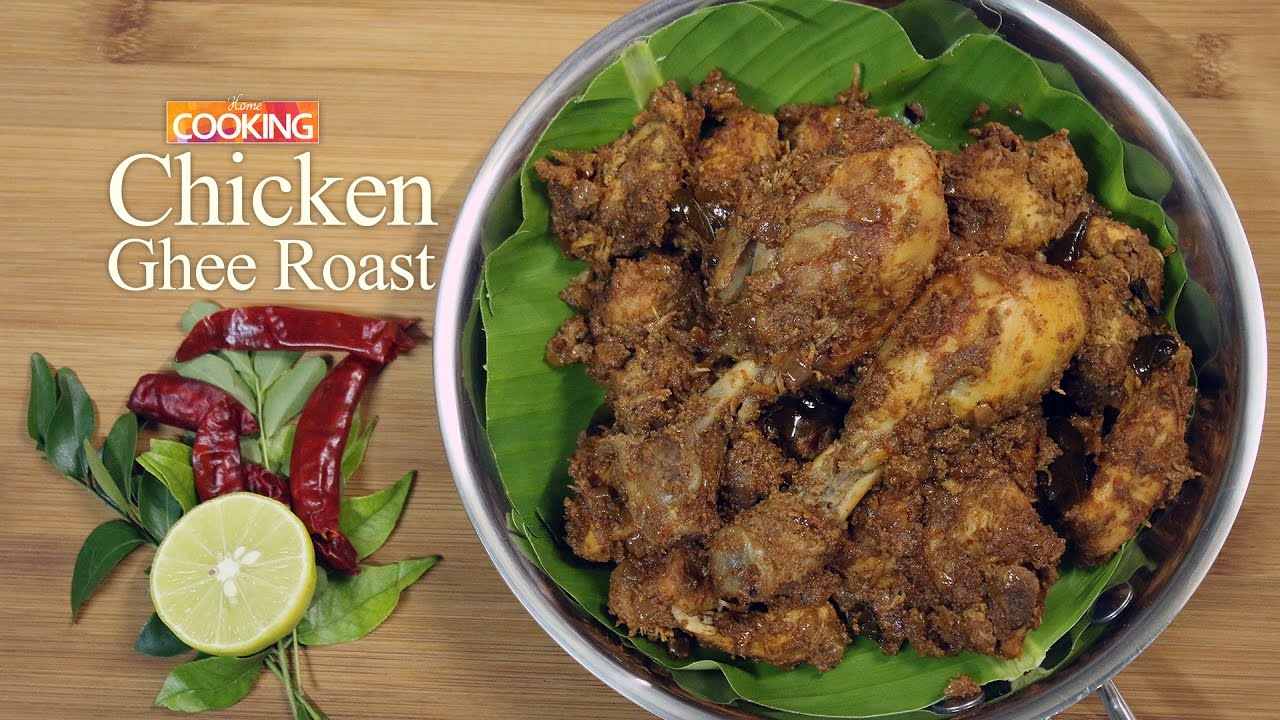 Ghee Rice Chicken Rost Chicken Ghee Roast | Chicken Recipes - YouTube