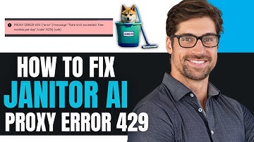 HOW TO FIX JANITOR AI: PROXY ERROR 429 (UPDATED)