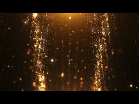 Golden Particles Shiny Loop Seamless 4K