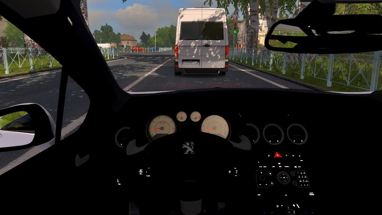 Peugeot 308 2010 - Euro Truck Simulator 2 [Steering wheel gameplay]