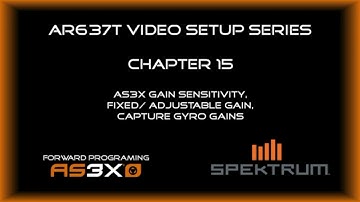 Spektrum Smart Receiver AS3X Setup Series #15 - Advanced Gain Settings Explained
