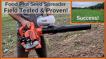 Spread Tiny Food Plot Seeds - With a Leaf Blower!?