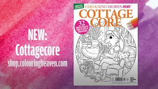 COTTAGECORE colouring flip through | Colouring Heaven Pocket #06 | Only Human Art