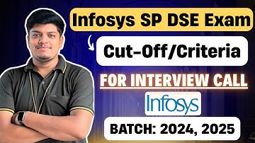 🔥Infosys Exam Cut-Off | Criteria For Interview Call | Infosys SP, DSE Exam Result Timeline 2025