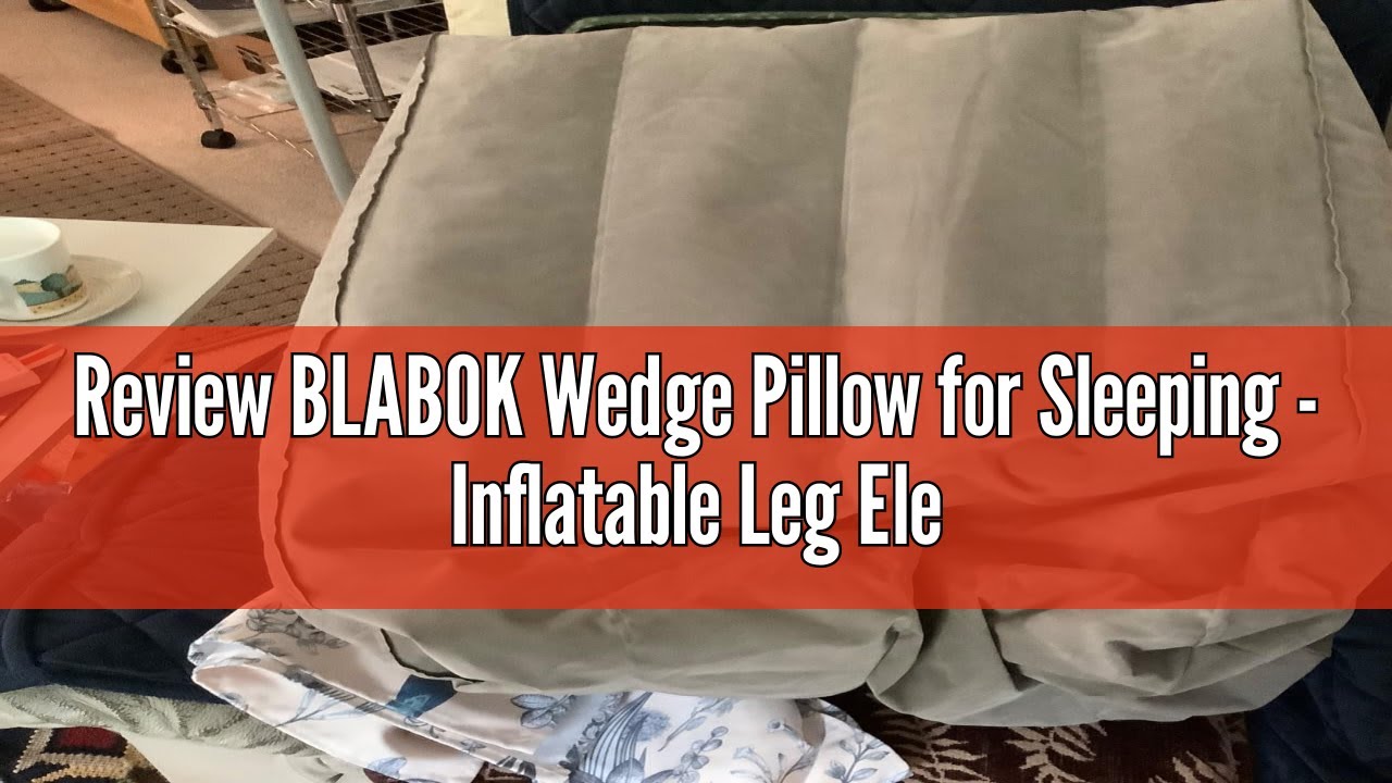 Review BLABOK Wedge Pillow for Sleeping - Inflatable Leg Elevation Pillow for Swelling,Circulation,L