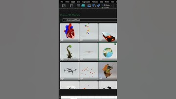 How to add a 3D Model in Excel 😉😎  #excel #exceltips