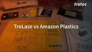 TroLase vs Amazon Plastics | Laser Engraving Comparison & Myths Debunked | Trotec Materials