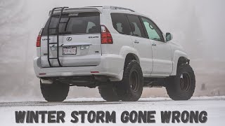 Winter Storm Gone Wrong - Bus Rescue | TOP 5 Lexus GX470 Off