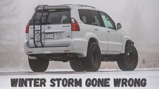 Winter Storm Gone Wrong  Bus Rescue | TOP 5 Lexus GX470 OffRoad Build Pros & Cons