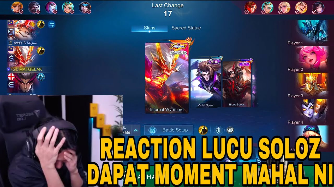 REACTION SOLOZ GELAK BESAR BILA DAPAT MOMENT LAWAK NI !