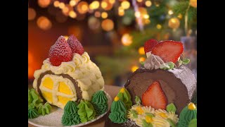 Christmas Keto Cake圣诞雪屋和树桩蛋糕 无糖无面粉生酮友好