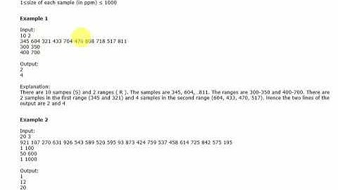 CODEVITA PREVIOUS YEAR SET   ----Counting rock sample