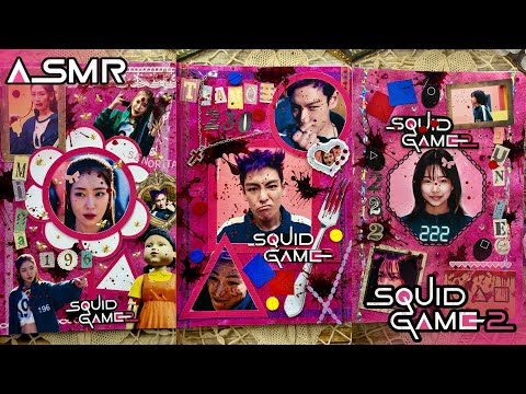 ASMR Compilation Squid Game 2 DIY🦑🎮🕹️|Scrapbooking|Relax🎧|Journal with me|Netflix▶️