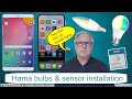 How to connect Hama Smart Home bulbs to Iphone & Android with voice commands & Motion Sensor.