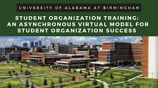 Student Organization Training: An Asynchronous Virtual Model for Student Org Success