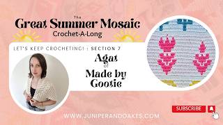 Blooming Flowers 🌹Great Summer Mosaic CAL | Designer ChitChat with Made by Gootie | Section 7