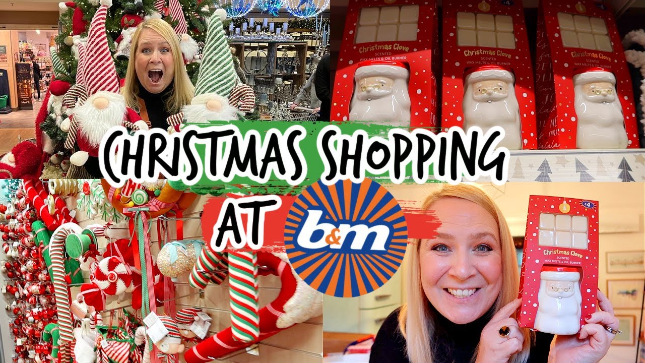 CHRISTMAS SHOPPING AT B&M! Shop With Me, Haul & Garden Centre Festive