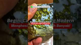 Dari batuan jadi emas batangan! Begini proses tambang emas modern #emas #goldmining #goldprocessing