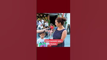 İhlas suresini okur musun? #shorts #sokakroportajı