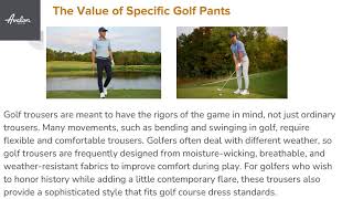 Men's Golf Pants  Every Round Performance, Comfort, and Style