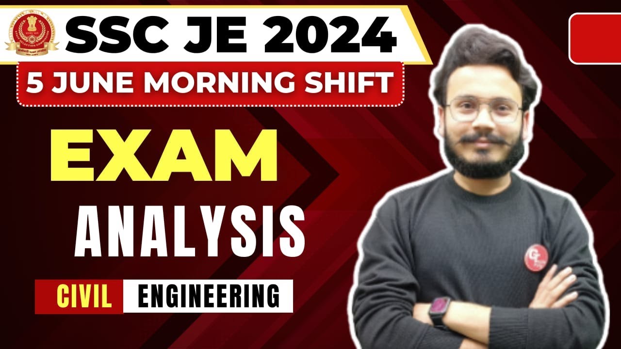 SSC JE 2024 | Exam Analysis | 5 June Morning Shift. - YouTube