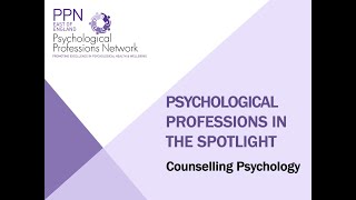 Doctorate in Counselling Psychology - a trainee's experience