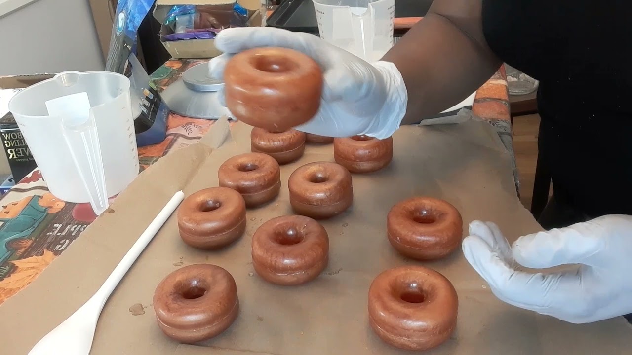 creating luxurious  soap donuts