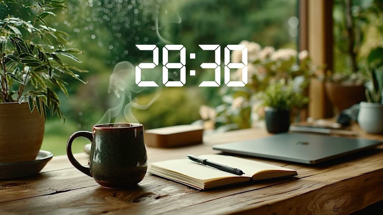 40/10 POMODORO | STUDY WİTH ME İN THE RAİN SOUND | DEEP FOCUS