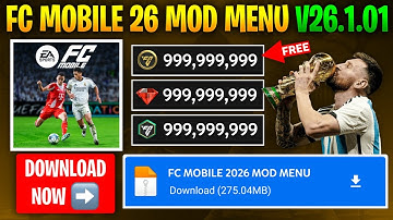 FC Mobile 26 Mod Menu v26.1.01 - Unlimited Coins, Gems & FC Points | FC Mobile MOD APK 2026
