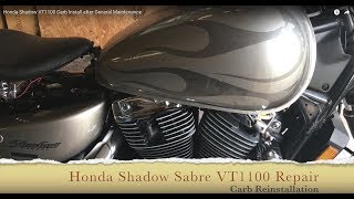 видео: Установка карбюратора Honda Shadow VT1100 после общего технического обслуживания картинка: Установка карбюратора Honda Shadow VT1100 после общего технического обслуживания