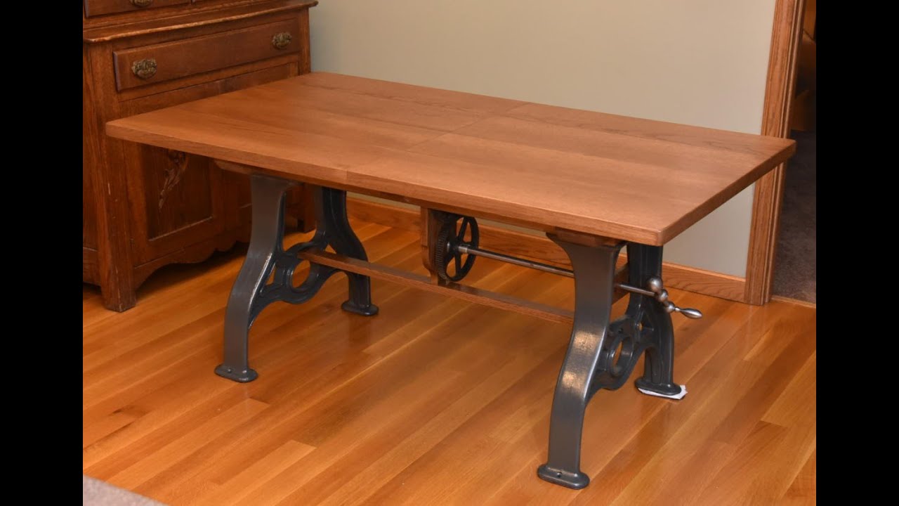 Kitchen Table with Vintage Cast Iron Legs YouTube