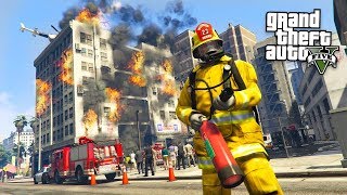 GTA 5 Игра за Пожарного #2 - СМЕРТЕЛЬНЫЙ ПОЖАР!! (ГТА 5 МОДЫ)