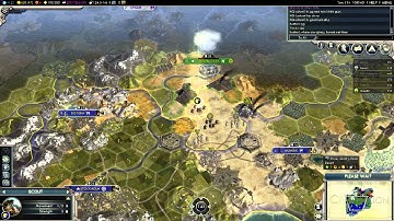 Civilization V G&K Multiplayer Game 017 NQ 6 Player FFA: Sweden (Gameplay/Commentary) Part 5/6