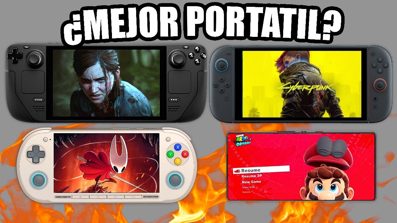 Celular Gama Alta vs Consola Android vs Steam Deck vs Switch 2 ¿Cuál es la Mejor Portátil? 😲