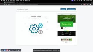 How install theme , install plugin and import demo conent