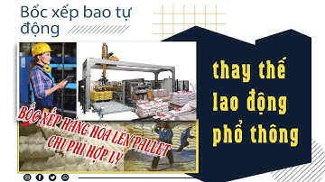 HỆ THỐNG ROBOT BỐC XẾP BAO LÊN PALLET | THAY THẾ NHÂN CÔNG BỐC XẾP HÀNG HÓA |  HIỆN ĐẠI VÀ TIẾT KIỆM