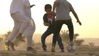 STC - مباراة ودية بين اطفال قرب نزلة القدية في السعودية