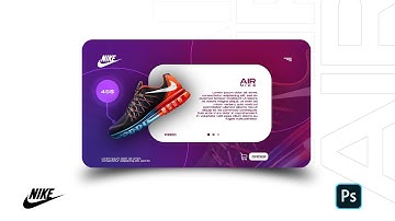 Nike UI Concept design Photoshop Tutorial