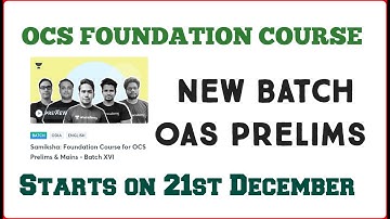 New Batch OAS Prelims & Mains 2021 II Unacademy OPSC II Banking with Rajat