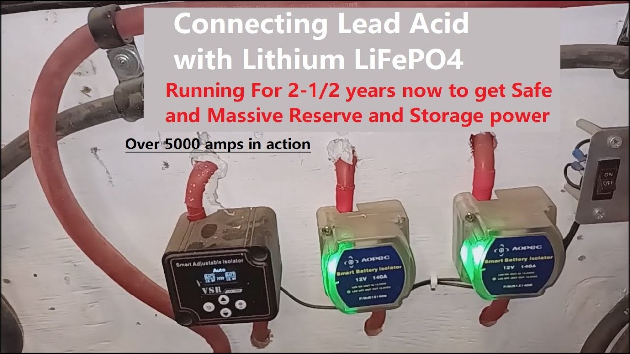Соединение свинцово-кислотных и LiFePO4 аккумуляторов, опыт 3 года, данные и методы предоставлены