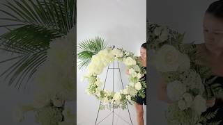 Condolences ￼wreath arrangement ❣️#funeral #funeraldirector #sympathy #funeralarrangements